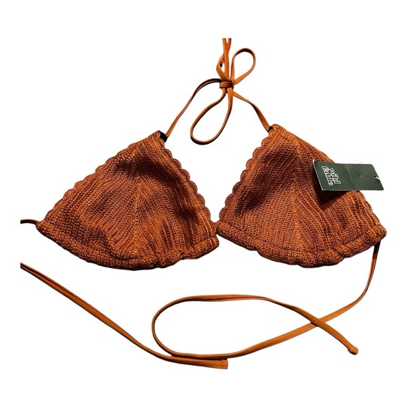 wild fable Other - NWT Wild Fable Brown Knit Bikini Top Size L